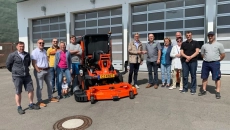 Kubota Frontmäher Überreichung
